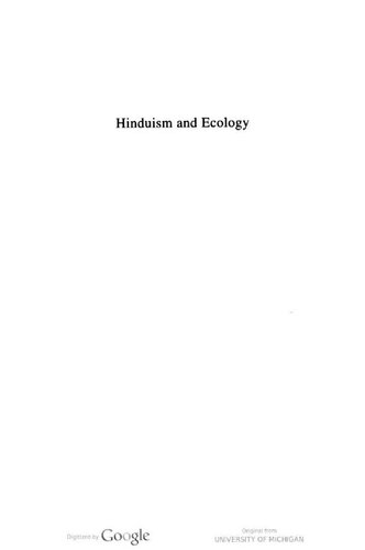 Hinduism and Ecology: The Intersection of Earth, Sky, and Water