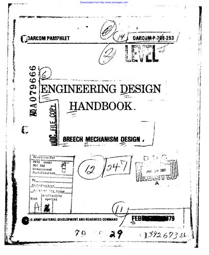 Engineering Design Handbook - Breech Mechanism Design