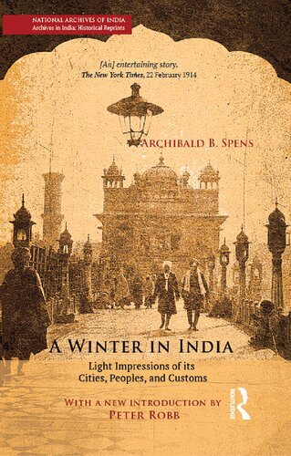 A Winter in India: Light Impressions of its Cities, Peoples and Customs