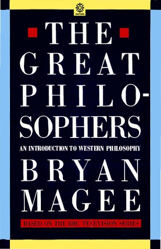 The Great Philosophers: An Introduction to Western Philosophy