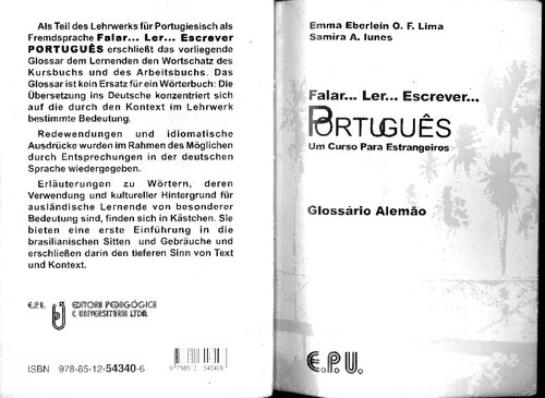 Ler Falar Escrever - Portugues Alemao Portugiesisch Deutsch Glossario Wortschatz Vokabelheft Beiheft