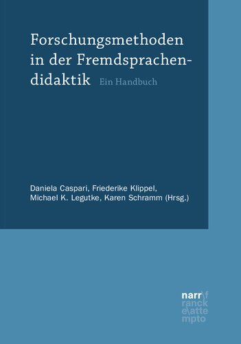 Forschungsmethoden in der Fremdsprachendidaktik. Ein Handbuch