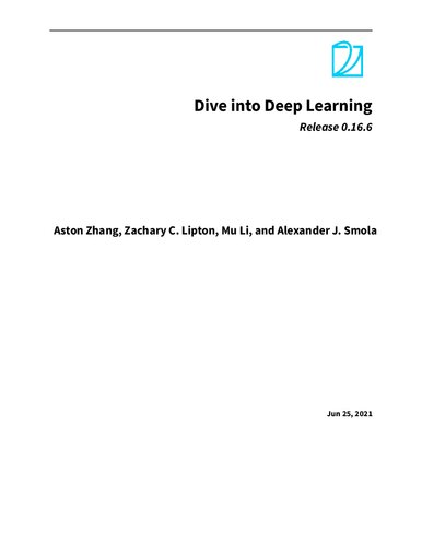 DiveintoDeep Learning Release 0.16.6