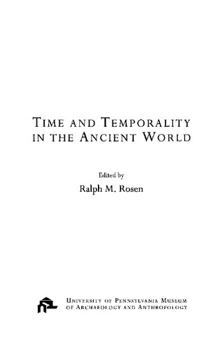 Time and Temporality in the Ancient World