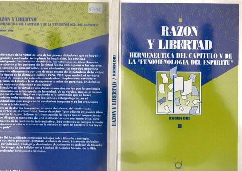 Razón y Libertad. Hermenéutica del Capítulo V de la Fenomenología del Espíritu