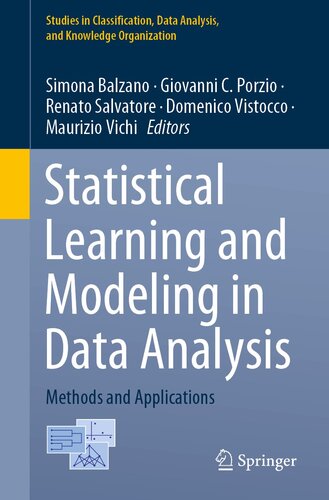 Statistical Learning and Modeling in Data Analysis: Methods and Applications