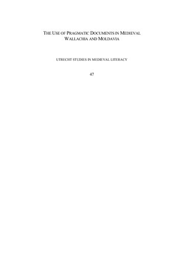 The Use of Pragmatic Documents in Medieval Wallachia and Moldavia: Fourteenth to Sixteenth Centuries