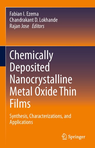 Chemically Deposited Nanocrystalline Metal Oxide Thin Films: Synthesis, Characterizations, and Applications