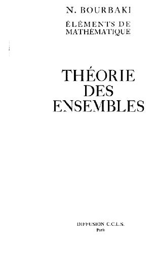 Théorie des ensembles