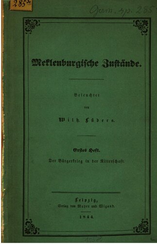 Der Bürgerkrieg in der Ritterschaft