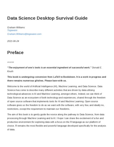 Data Science Desktop Survival Guide