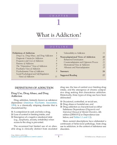 Drug, Addiction and the Brain