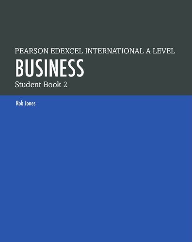 Pearson Edexcel International A Level Business Student Book 2