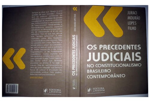 Precedentes Judiciais no Constitucionalismo Brasileiro Contemporâneo