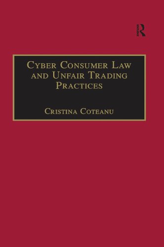 Cyber Consumer Law and Unfair Trading Practices