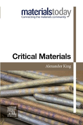 Critical Materials (Materials Today)