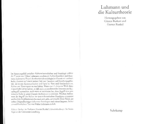 Luhmann und die Kulturtheorie