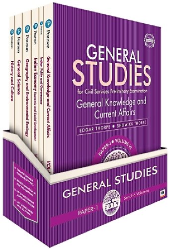 General Studies for Civil Services Preliminary Examination 2019 6 Volume Set