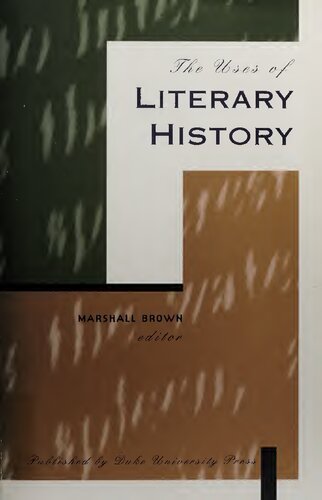 Uses of Literary History.