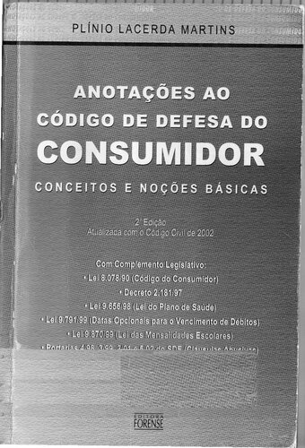 Anotações Ao Código De Defesa Do Consumidor