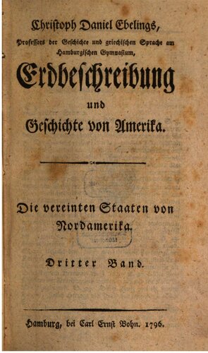 Erdbeschreibung und Geschichte von Amerika. Die vereinten Staaten von Nordamerika