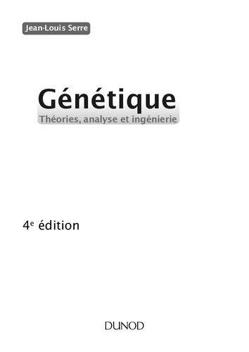 Génétique, théories, analyse et ingiénerie