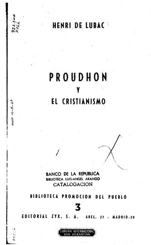 Proudhon y el cristianismo