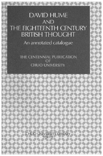 David Hume and The Eighteenth Century British Thought: An annotated catalogue