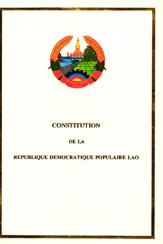 Constitution de la Republique Democratique Populaire Lao