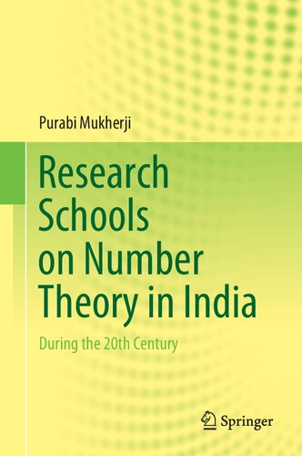 Research Schools on Number Theory in India: During the 20th Century