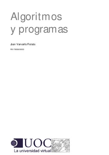 Algoritmos y programas