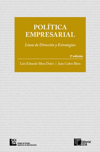 Política empresarial: Línea de dirección y estratégias 2da edición