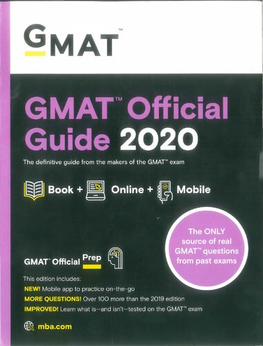 GMAT official guide 2020.