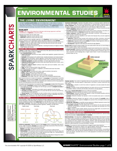 Environmental Studies SparkCharts