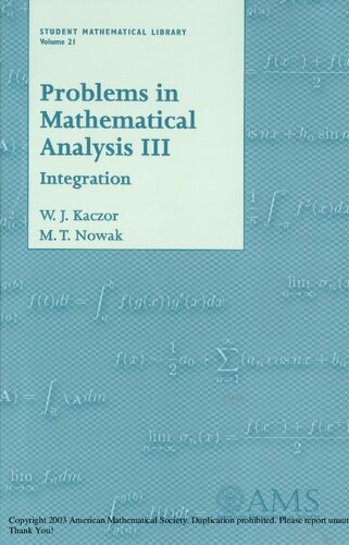 Problems in Mathematical Analysis III: Integration