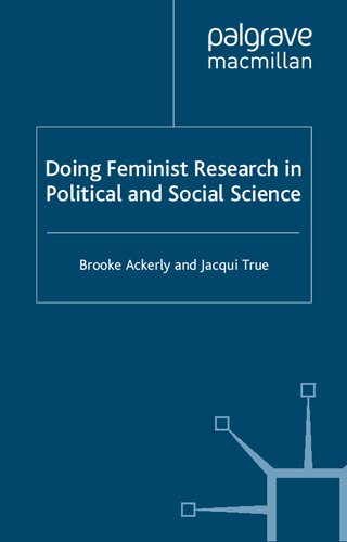 Doing Feminist Research in Political and Social Science