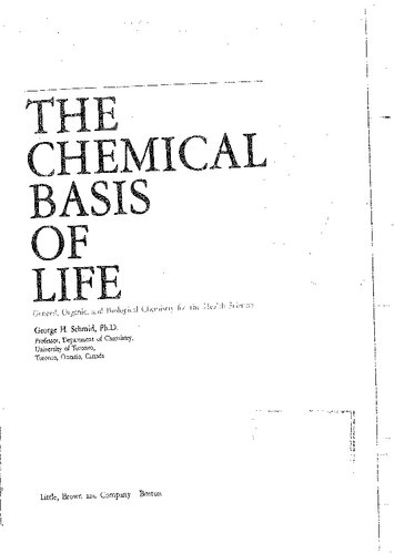 The chemical basis of life: General, organic, and biological chemistry for the health sciences