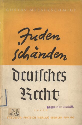 Juden schaenden deutsches Recht