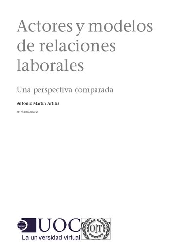 Actores y modelos de relaciones laborales una perspectiva comparada