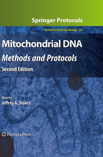 Mitochondrial DNA: Methods and Protocols