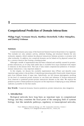 Comparative Genomics