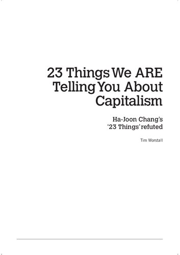 23 Things We ARE Telling You About Capitalism