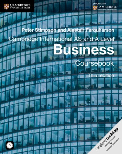 Cambridge International AS and A Level Business Teacher's Resource CD-ROM (Cambridge International Examinations)