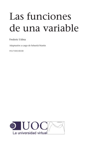 Las Funciones de una variable