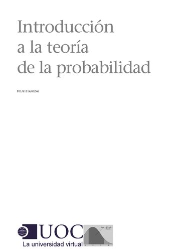 Introducción a la teoría de la probabilidad.