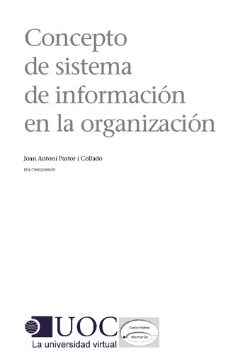 Concepto de sistema de información en la organización