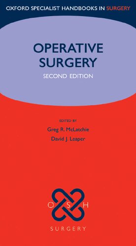 Oxford handbook of operative surgery