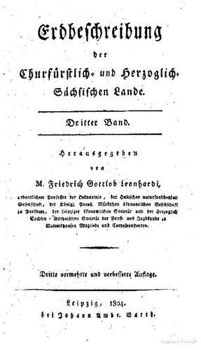 Erdbeschreibung der chur-fürstlich und herzoglich-sächsischen Lande