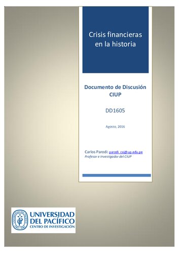 Crisis financieras en la historia