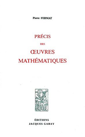 Precis des uvres mathematiques